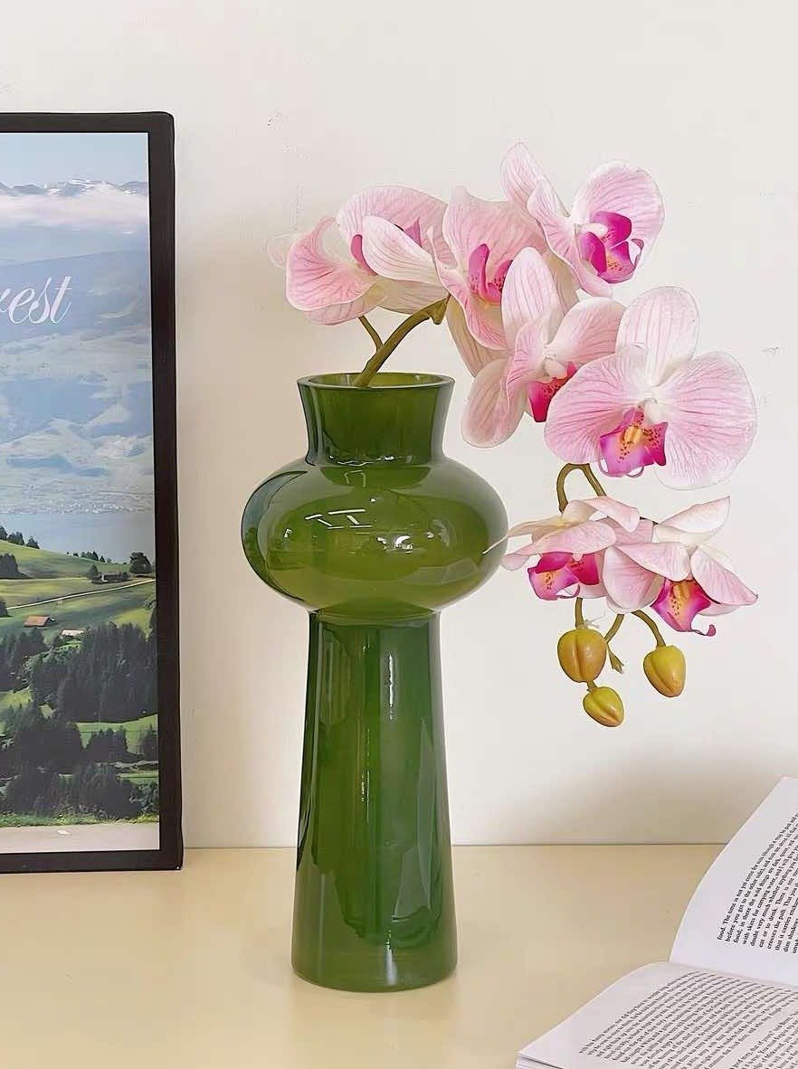 Tall Vintage Style Dopamine Decorative Flower Vase